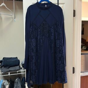 Navy blue baby doll dress by Xhilaration